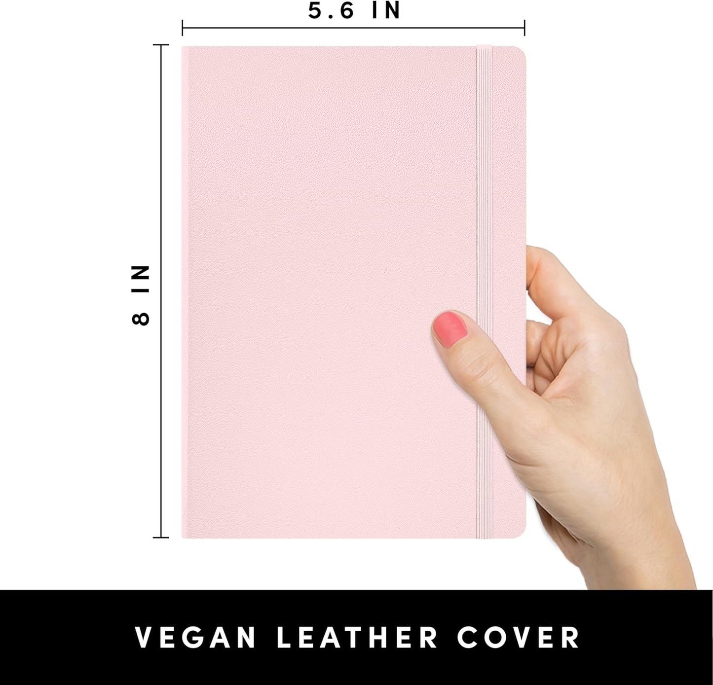 Paperage Hardcover Lined Notebook 160 pages 100gsm, 1 Piece