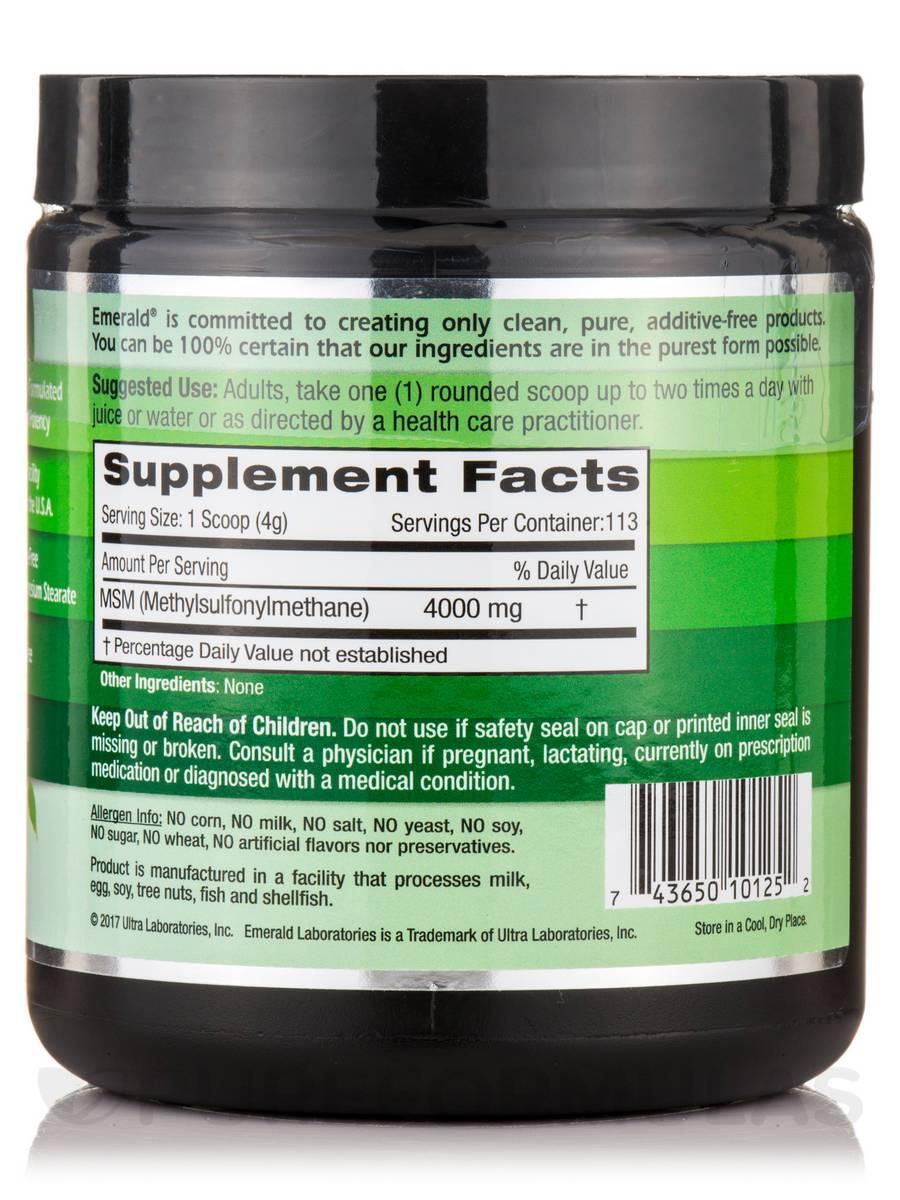 Emerald Doctor-Formulated MSM Powder 16 oz (454 grams)