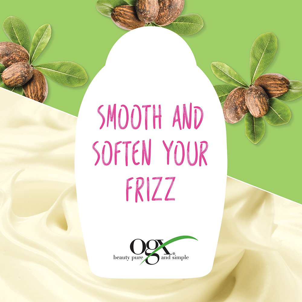 OGX Frizz-Defy/Moisture + Shea Soft & Smooth Shampoo, 13 fl oz