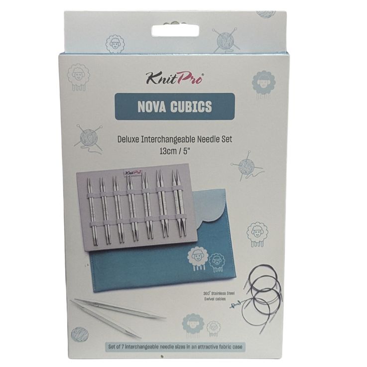 KnitPro Nova Cubics Deluxe Interchangeable Needle Set - (12370), 13 cm