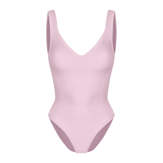 Sola Hugging Plunging Shapewear Bodysuit, Medium
