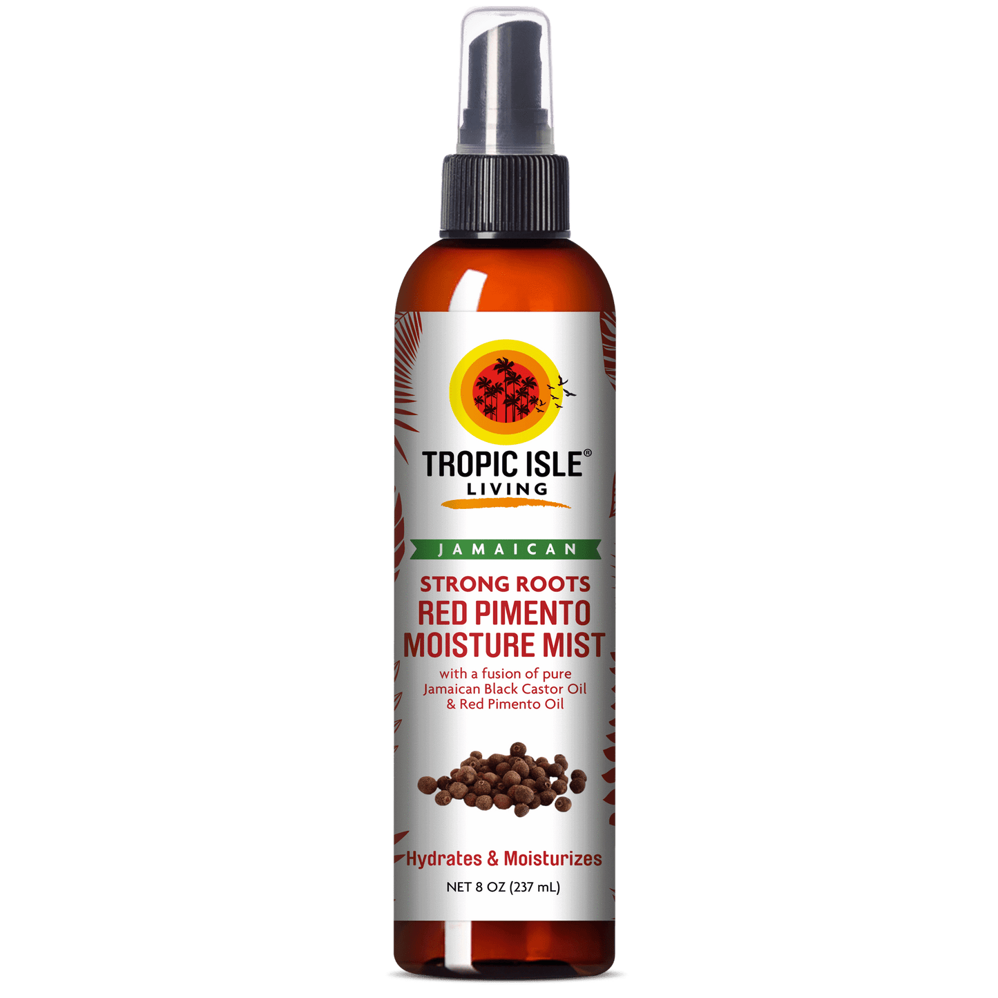 Tropic Isle Living Strong Roots Red Pimento Moisture Mist, 8 oz. / 237ml Hydrates and Moisturizes