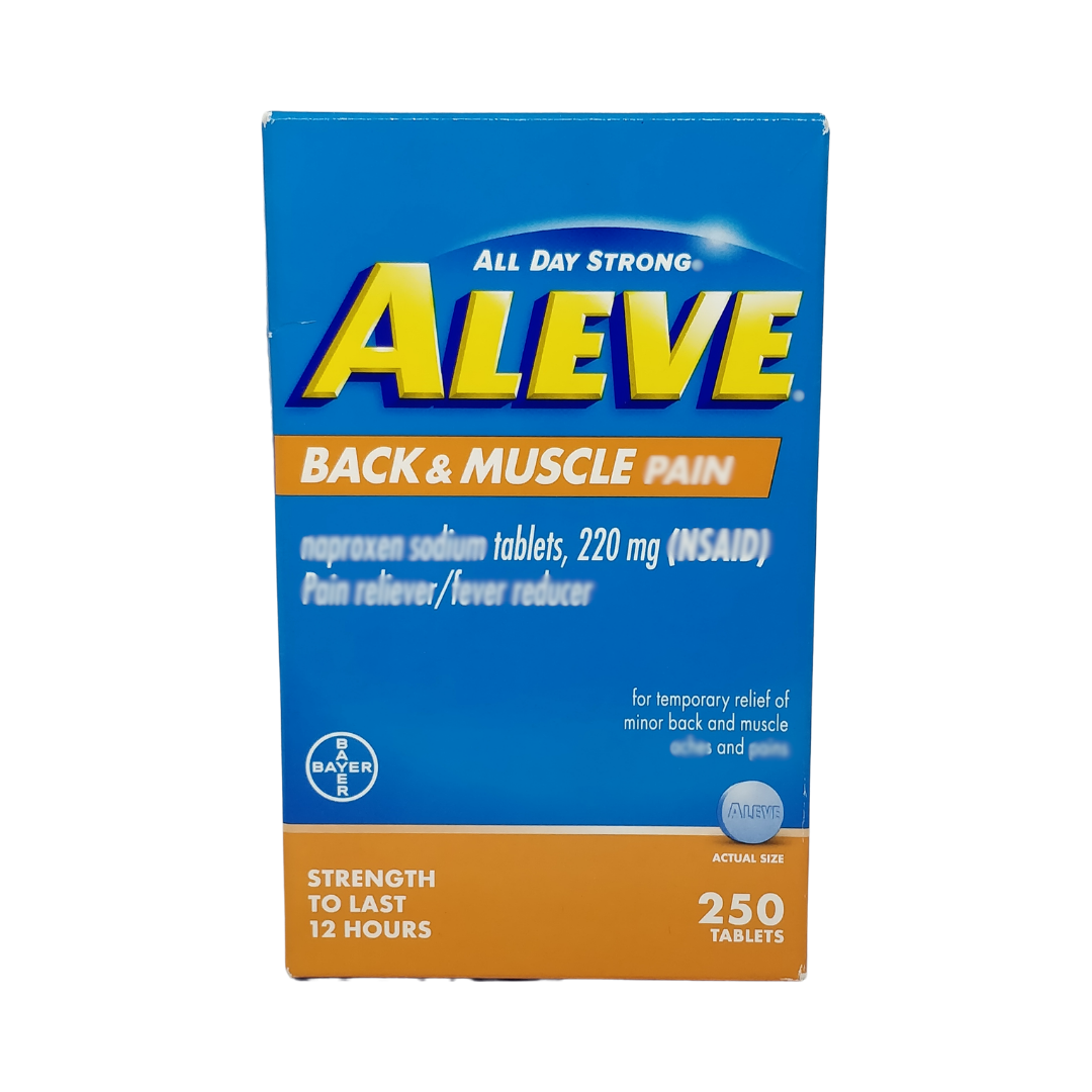 Aleve All Day Strong Back & Muscle Reliever, 250 Tablets
