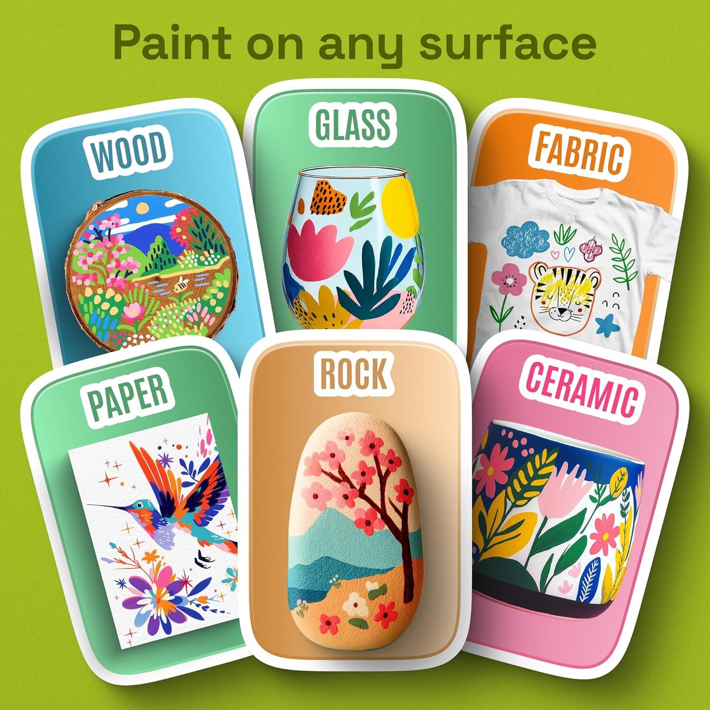 Artistro Acrylic Dual-Tip Markers, Dot and Fine Tip, 24 Colors