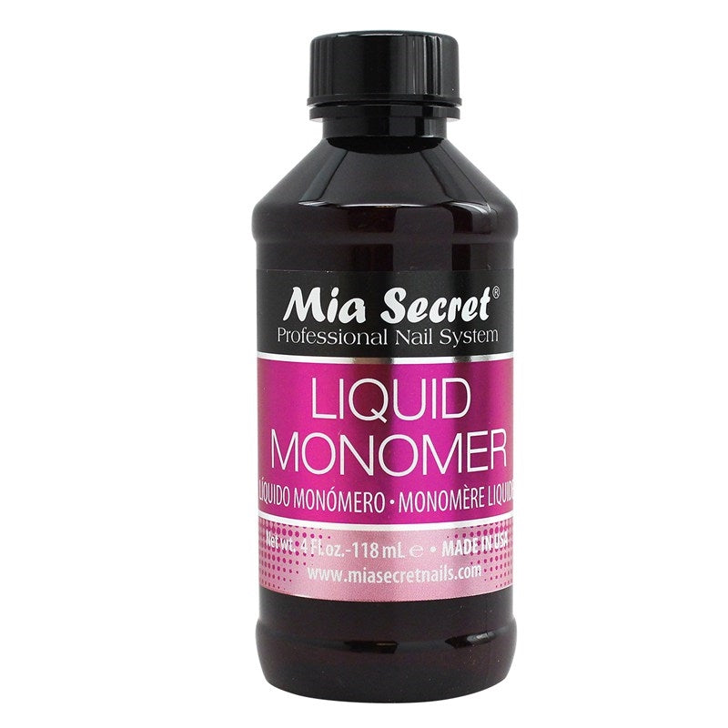 Mia Secret 4oz Liquid Monomer + 4oz Clear Acrylic Powder Nail Art System