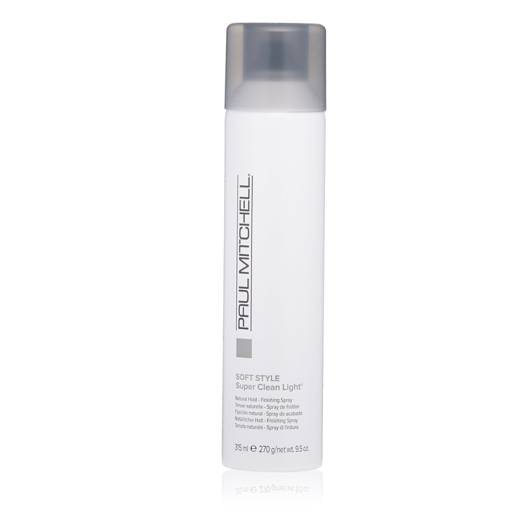 Paul Mitchell Soft Style Super Clean Light Finishing Hairspray, Natural Hold, Touchable Finish, For Fine Hair, 9.5 oz.