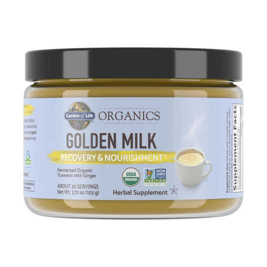 Garden Of Life Organics Golden Milk Recovery & Nourishment Herbal Supplement 3.70oz / 105g