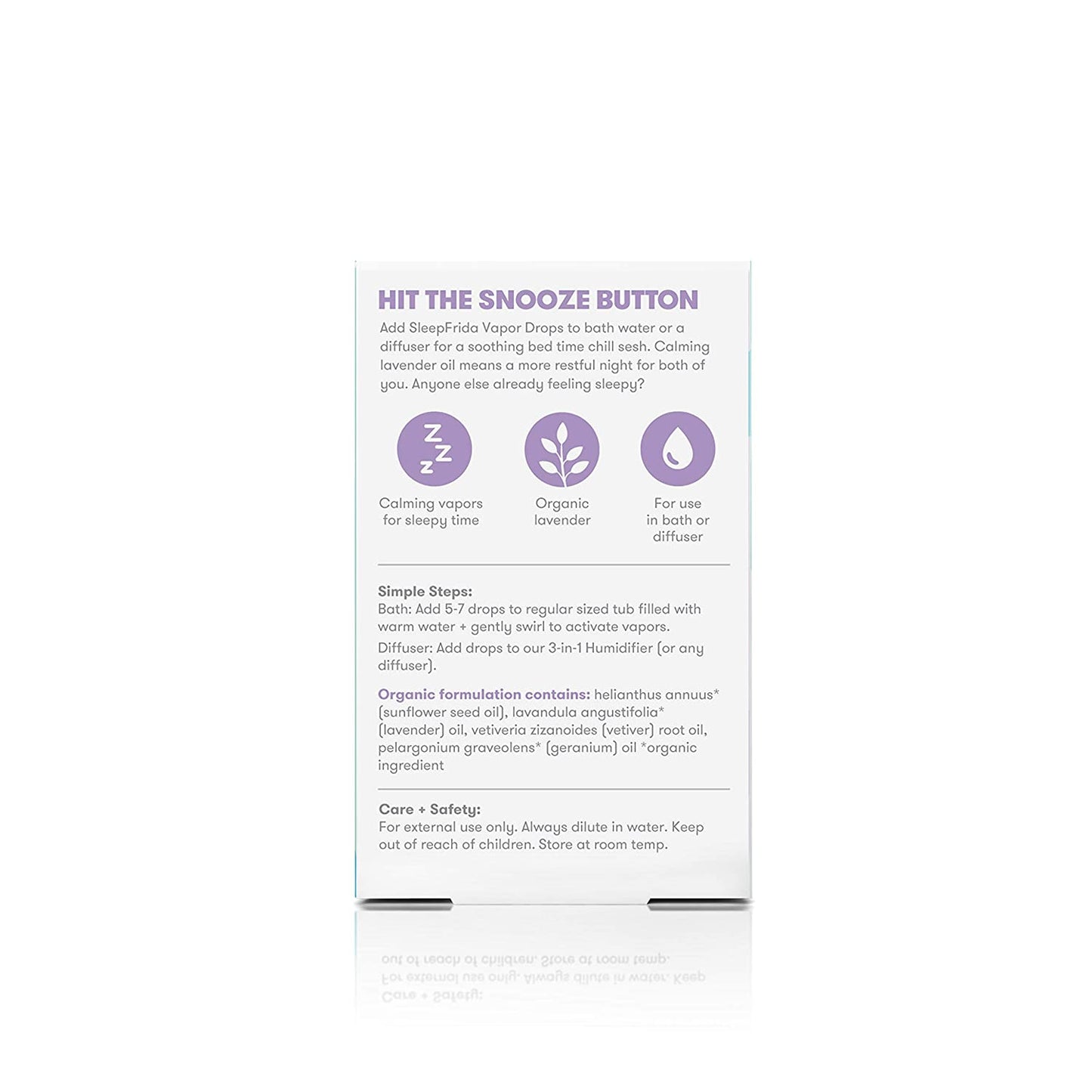 Fr idaBaby Vapor Drops For Bath Or Diffuser Organic Essential Oil For Bedtime Lavender 0.32 FL Oz