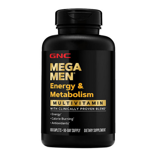 GNC Mega Men Energy and Metabolism Multivitamin 180 Caplets