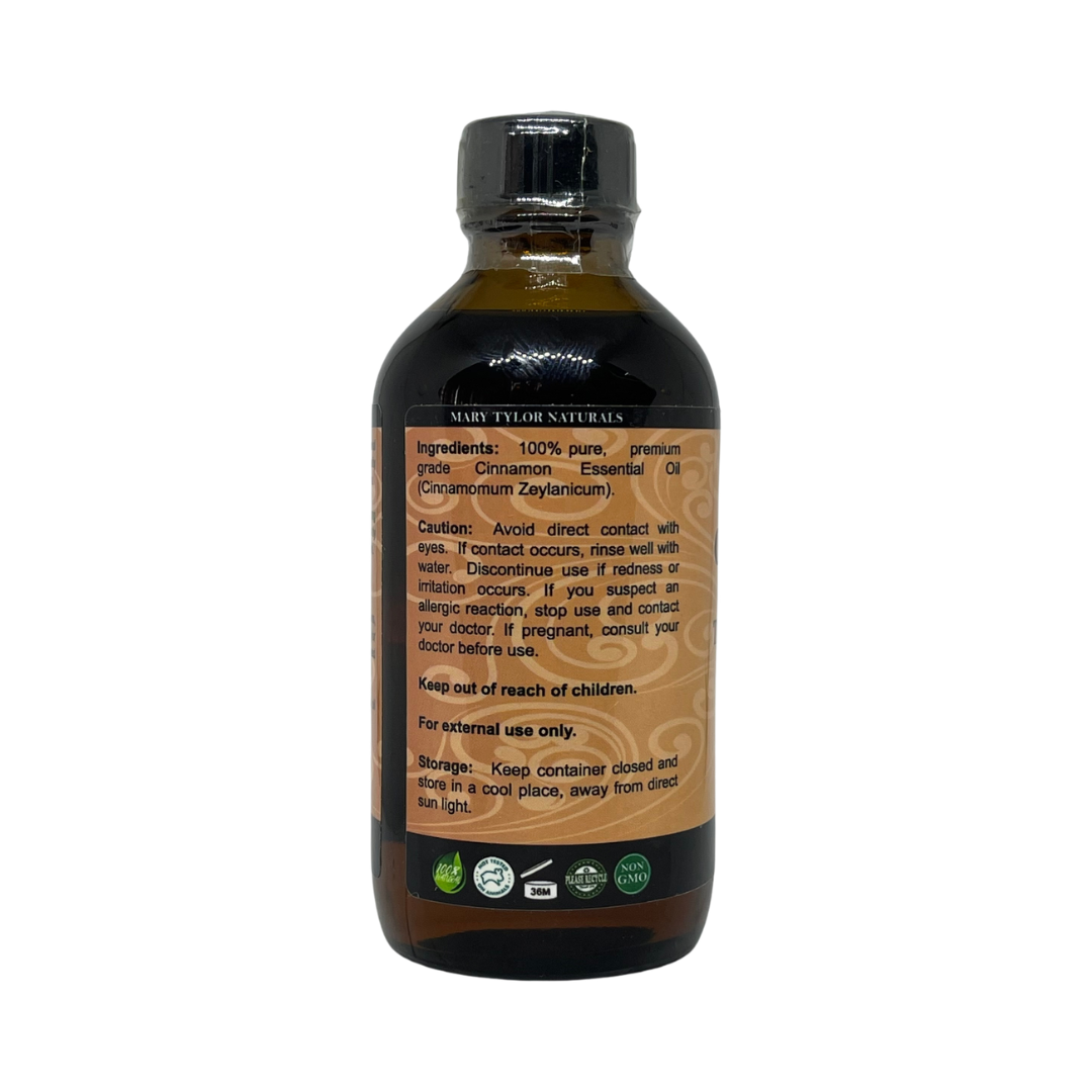 Mary Tylor Naturals Cinnamon Essential Oil, 4 oz / 118 ml