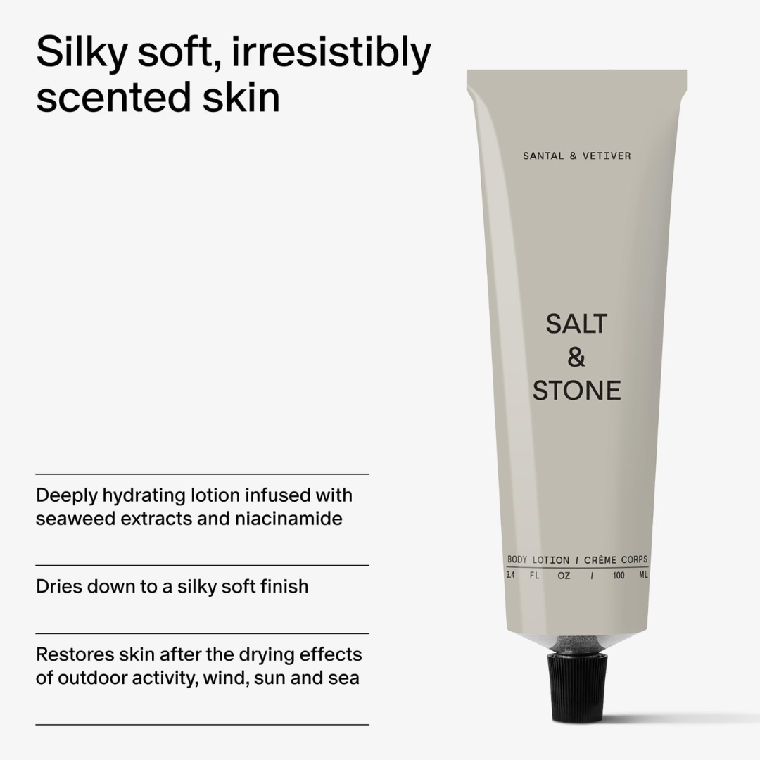 Salt & Stone Santal & Vetiver Body Lotion, 3.4 oz / 100 ml