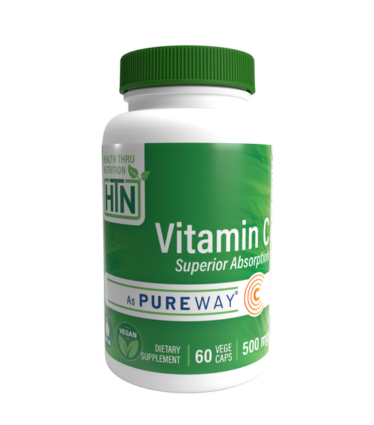 Health Thru Nutrition Vitamin C 500mg PureWay-C 60 Vegecaps