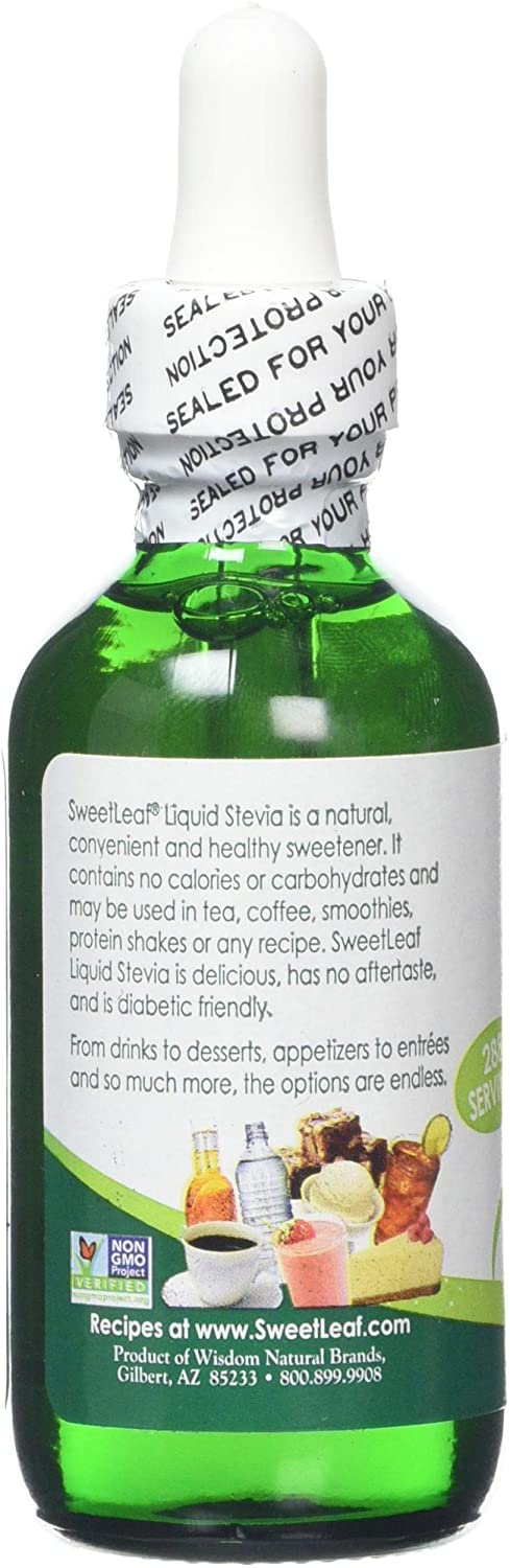 SweetLeaf Sweet Drops Liquid Stevia Clear Sweetener, 2 oz. / 60 ml