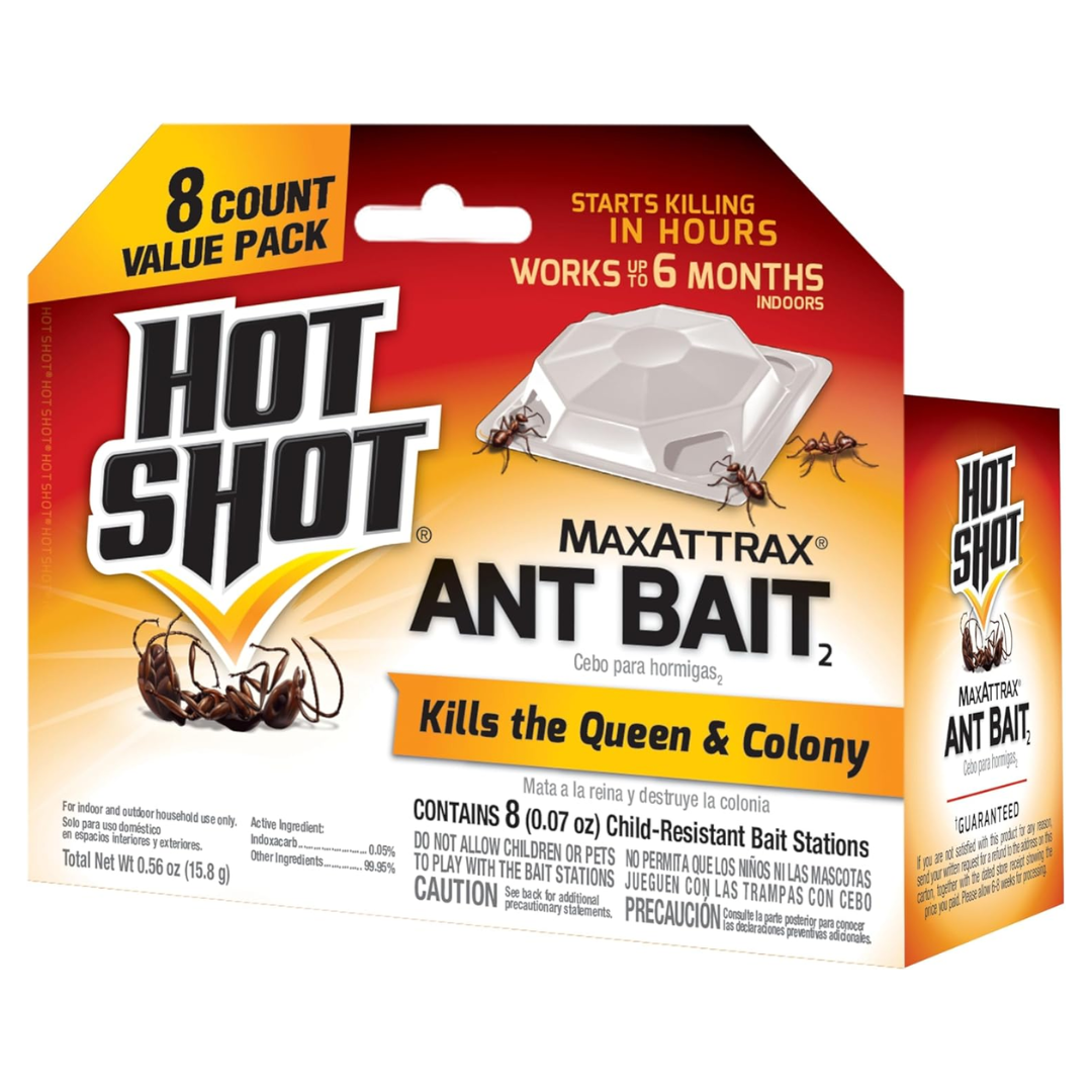 Hot Shot MaxAttrax Ant Bait, 8 Count