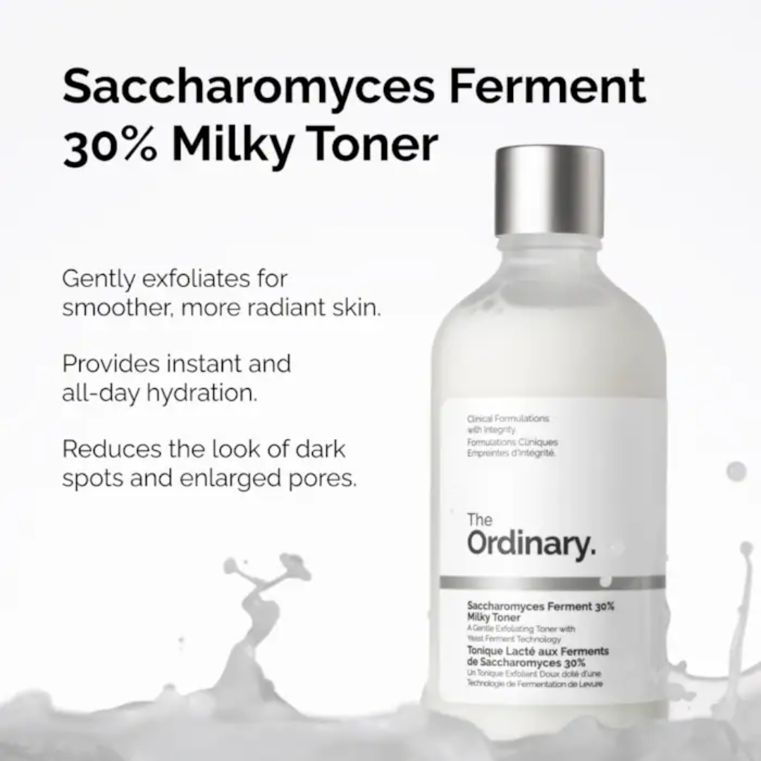 The Ordinary Saccharomyces Ferment 30% Milky Exfoliating Toner, 100 ml / 3.4 fl. oz.