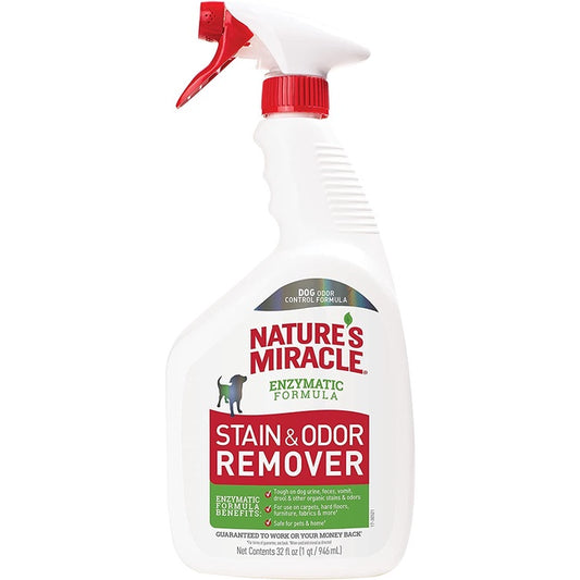 Nature's Miracle Enzymatic Formula Stain & Odor Remover Dog Odor Control Formula, 32 fl.oz / 946ml