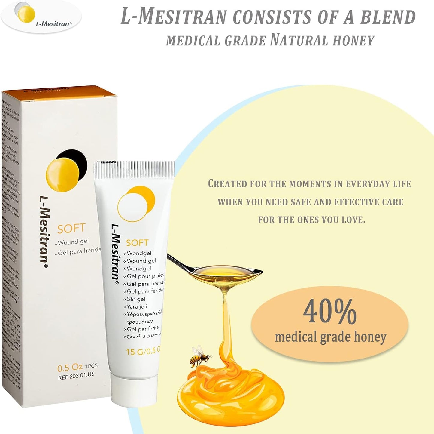 L-Mesitran Soft Wound Gel 0.5 oz (1 Count)