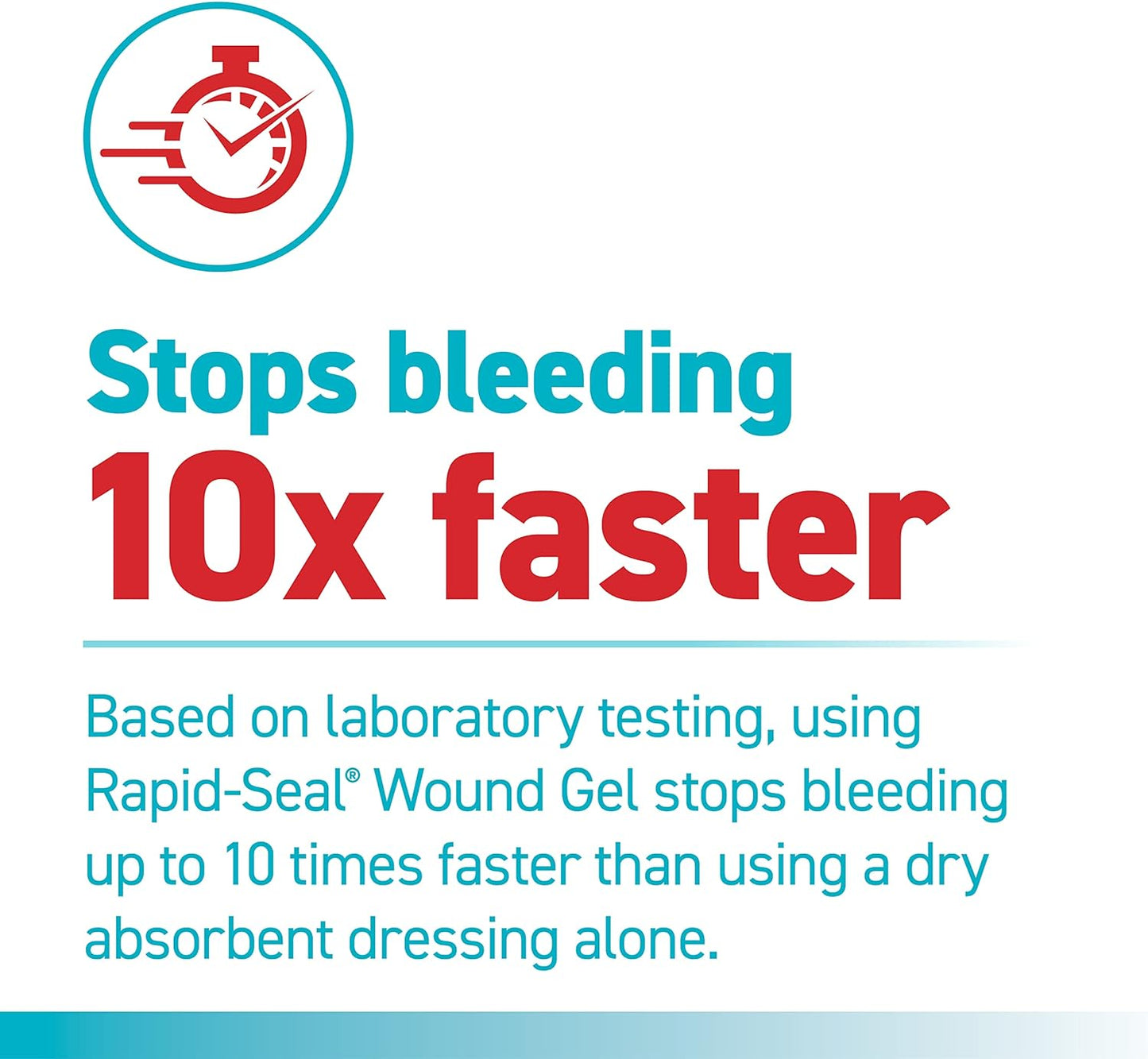 Rapid Seal Antibacterial Wound Gel (0.5 fl oz / 14ml) 1 Tube (14 Uses)