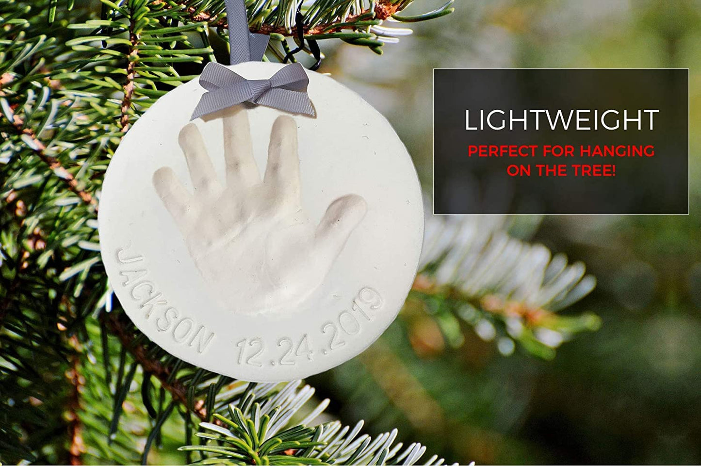 Baby Handprint Footprint Keepsake Ornament Kit (Makes 2)