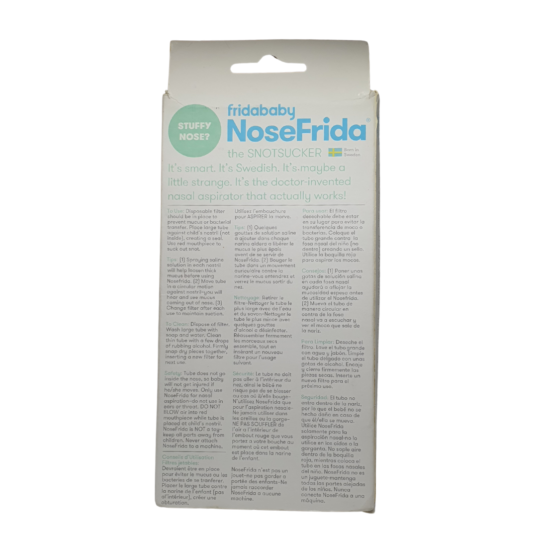 Frida Baby NoseFrida Snotsucker, 1 NoseFrida Filter / 4 Hygiene Filters