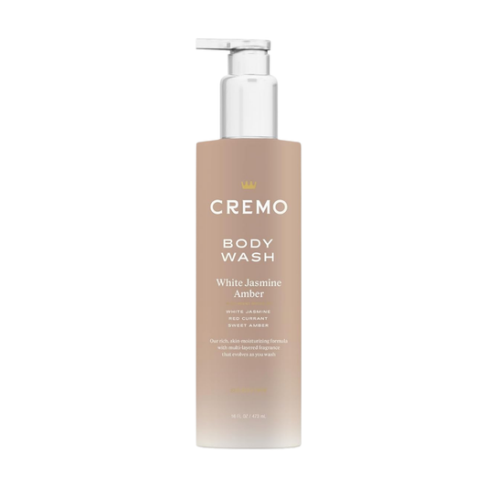 Cremo Body Wash White Jasmine Amber, 16 oz / 473 ml