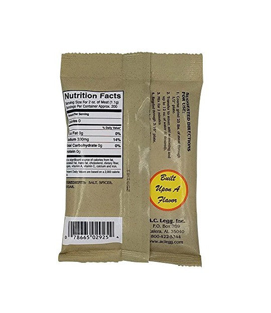 A.C. Legg Blend 10 Pork Sausage Seasoning, Seasons 25 lbs of Meat, 8 oz / 227 g