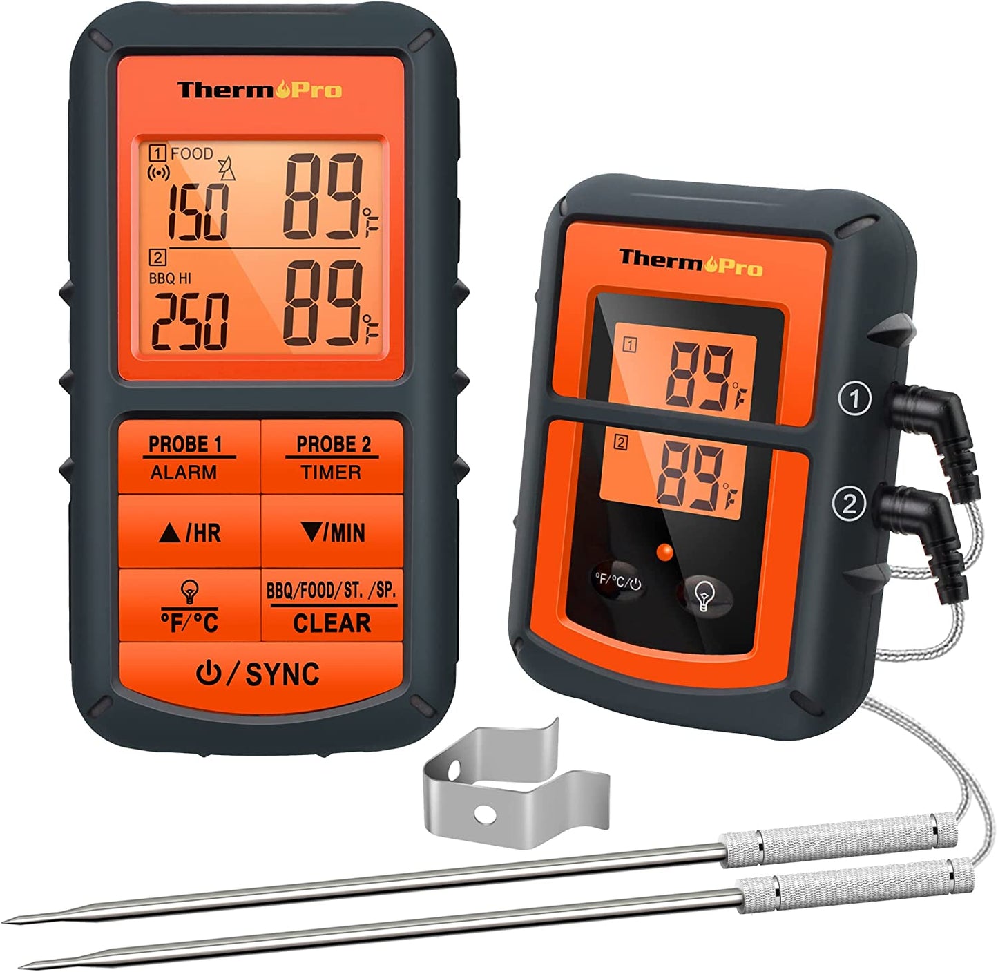 ThermoPro 500FT Wireless Digital Meat Thermometer With Dual Meat Probe 1 Count