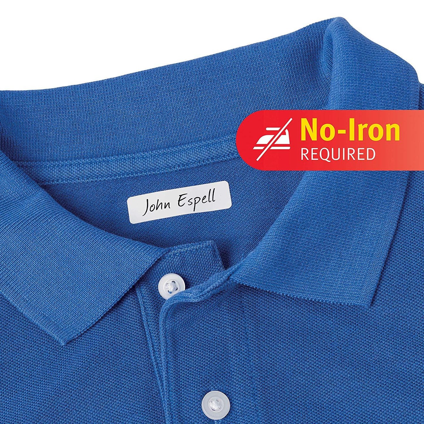 Avery No-Iron Fabric Labels, Washer & Dryer Safe, Handwrite, 1/2 x 1-3/4 (40720) 54 Labels