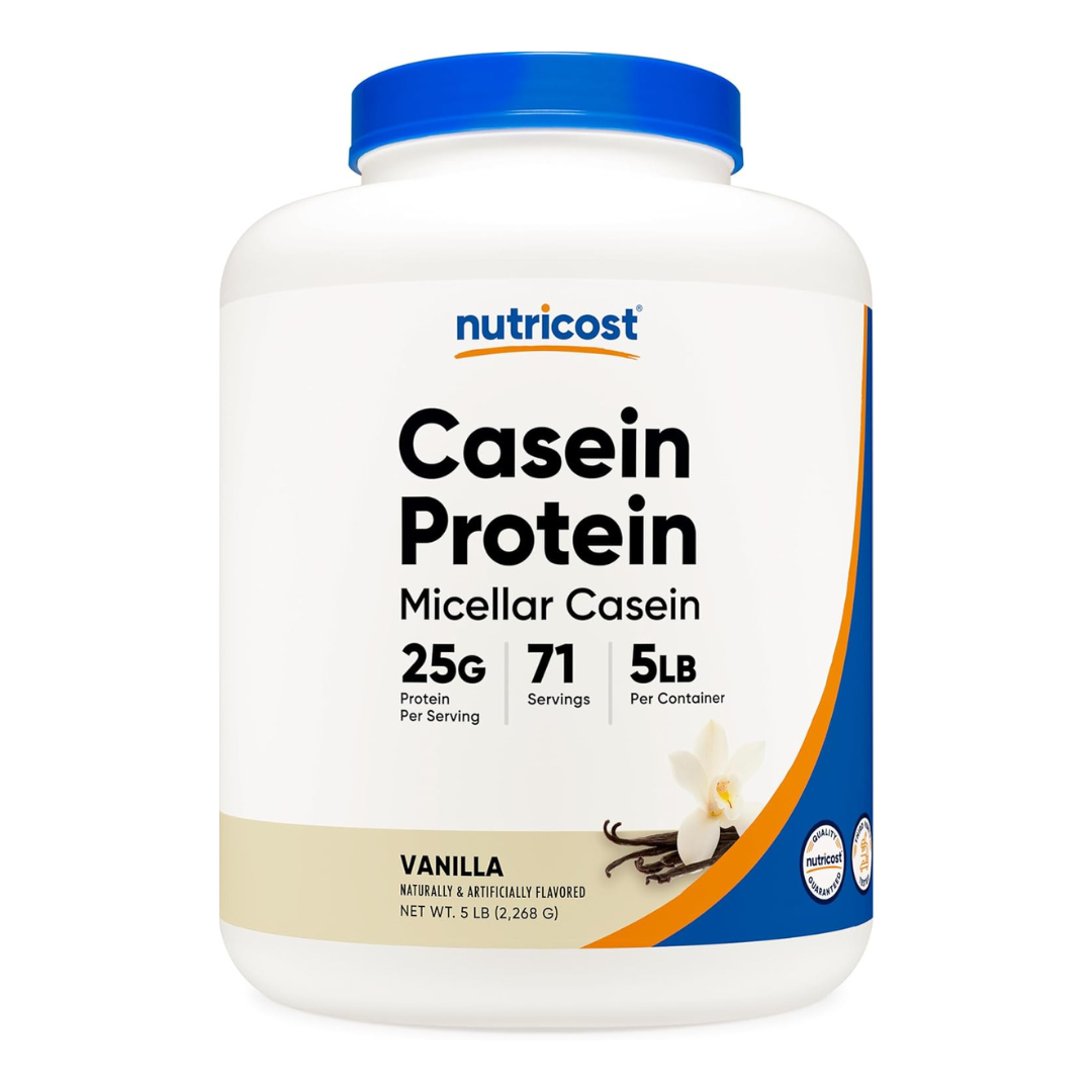 Nutricost Casein Protein Vanilla Powder 5LB / 2268g