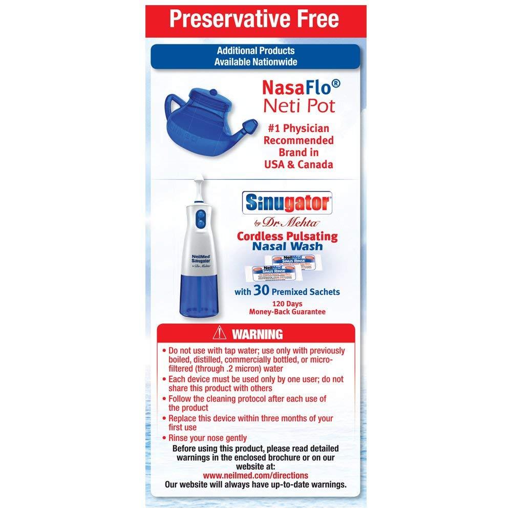 NeilMed Sinus Rinse All Natural Sinus Relief (100 Premixed Packets) NO BOX