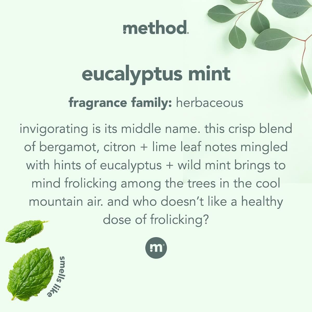 Method Daily Shower Spray Eucalyptus Mint, 828 ml / 28 oz
