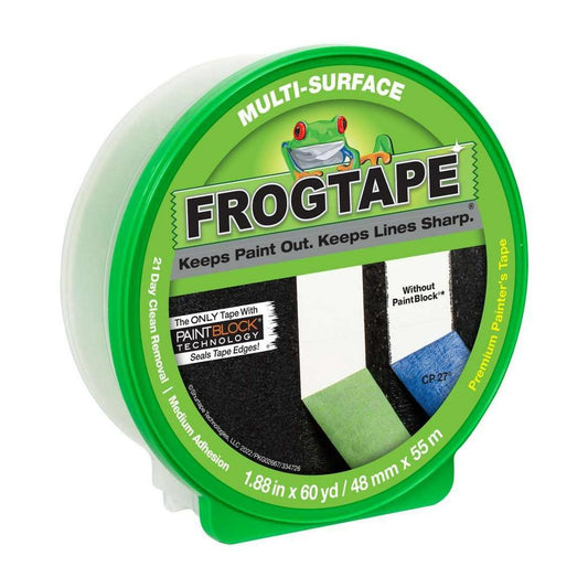 Frogtape Multi-Surface Tape with Paintblock Technology Green 1.88" Wide x 60 Yards Long