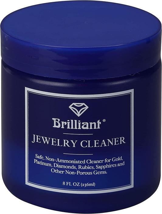 Brilliant Jewelry Cleaner Blue Non-Ammoniated Cleaner For Gold And Other Non-Porous Gems 236ml