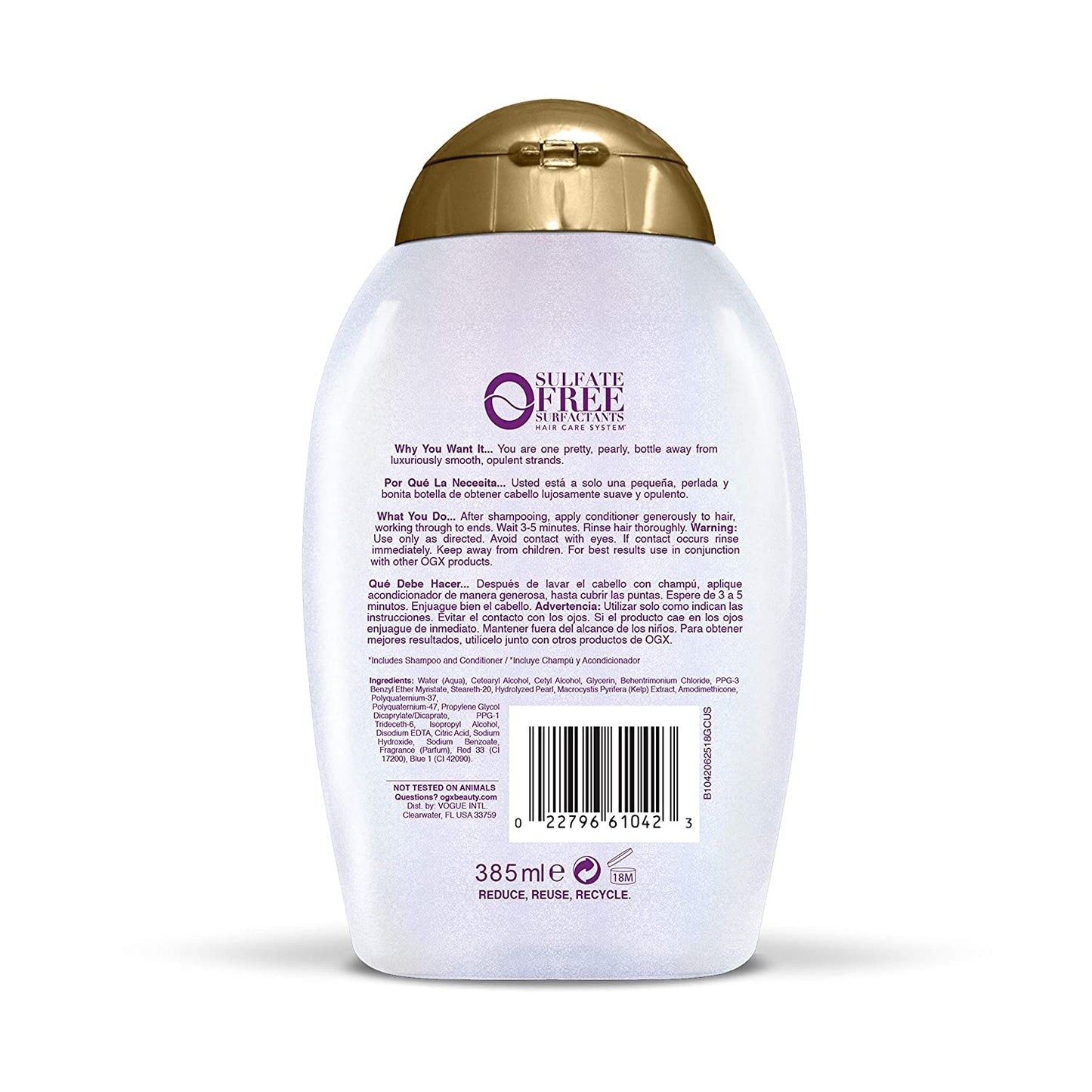 OGX Smoothing + Liquid Pearl Conditioner, 13 Ounce