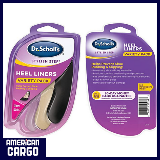 Dr. Scholl's Foam Heel Liners Variety Pack Prevent Uncomfortable Shoe Rubbing at The Heel 3 Pair