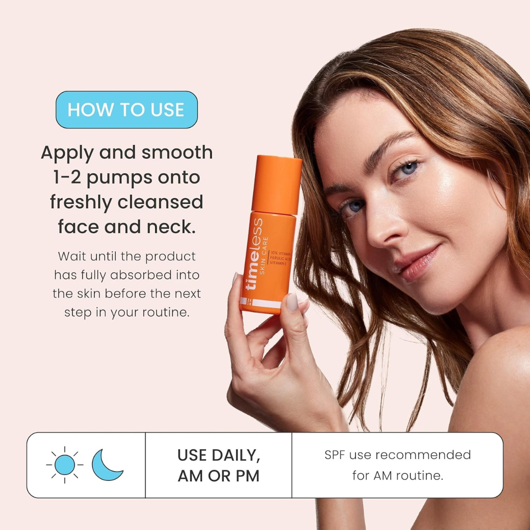 Timeless Skin Care CEF Serum 10% Vitamin C 1 fl oz (30 ml)