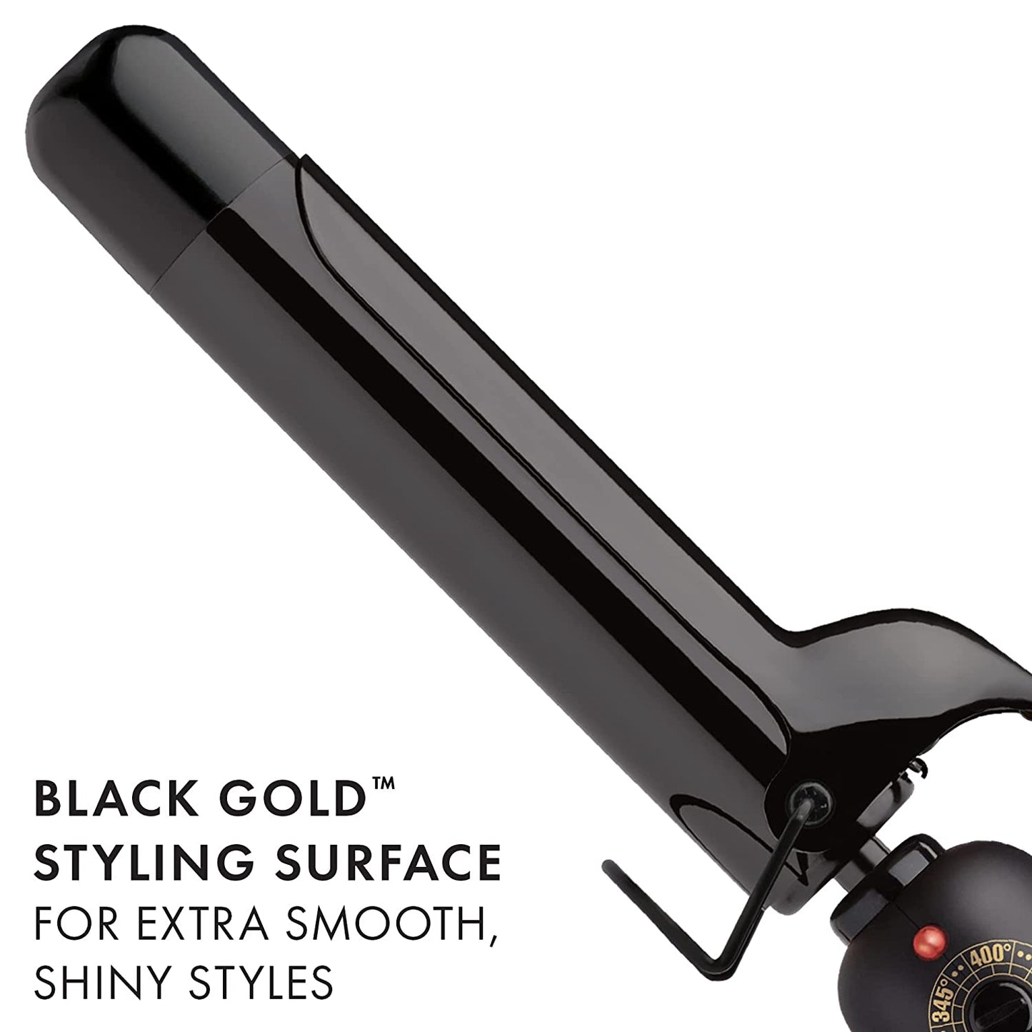 Hot Tools Pro Artist Collection 1 1-4 Inch Salon Curling Iron Black Gold Styling Surface