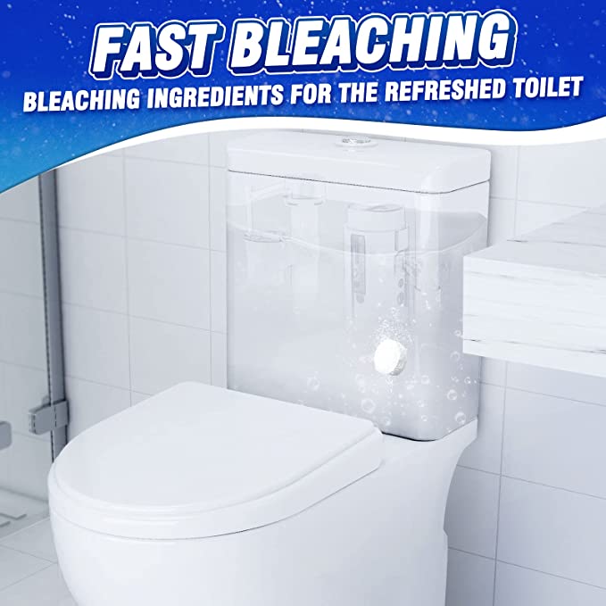 Vacplus Automatic Toilet Bowl Cleaner Bleach Descale Deodorize 20g