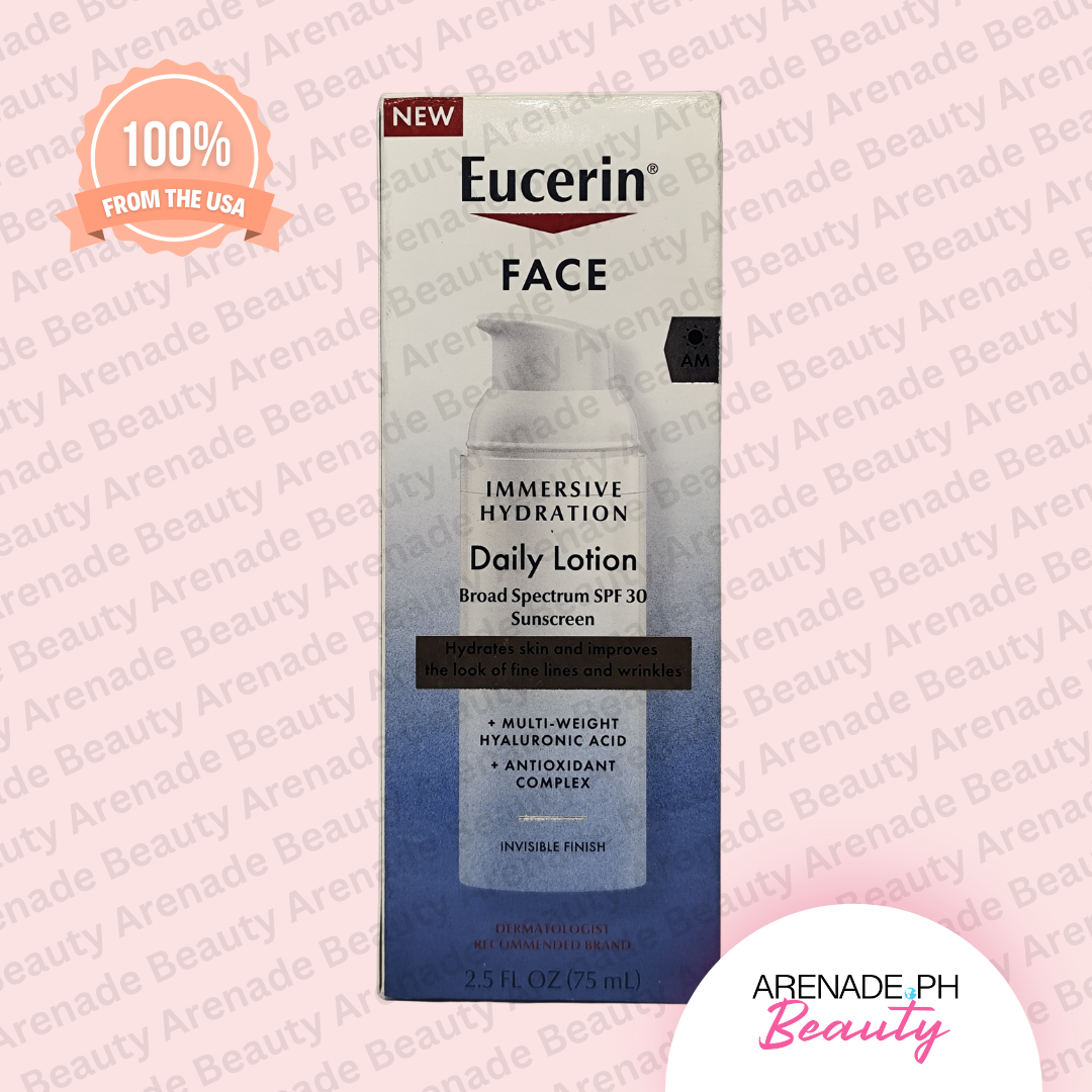 Eucerin Immersive Hydration AM Daily Face Lotion Sunscreen SPF 30, 2.5 fl. oz. / 75 ml
