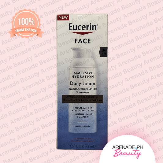 Eucerin Immersive Hydration AM Daily Face Lotion Sunscreen SPF 30, 2.5 fl. oz. / 75 ml
