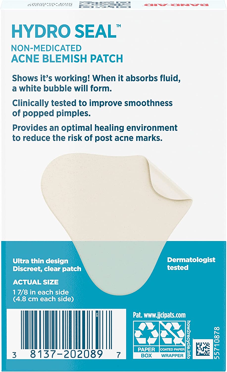 Band-Aid Hydro Seal Non-Medicated Acne Blemish Patch - 7 Patches