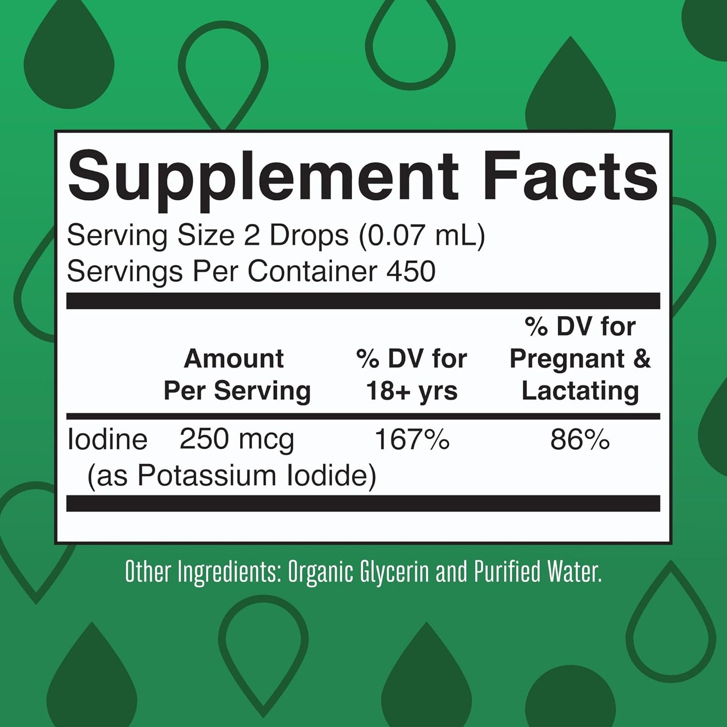Mary Ruth's Iodine Organic Liquid Drops for Thyroid Support Unflavored, 30 ml / 1 fl oz