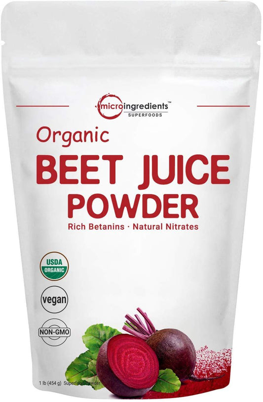 Organic Super Beet Juice Powder, 1 lb PACKAGING MAY VARY
