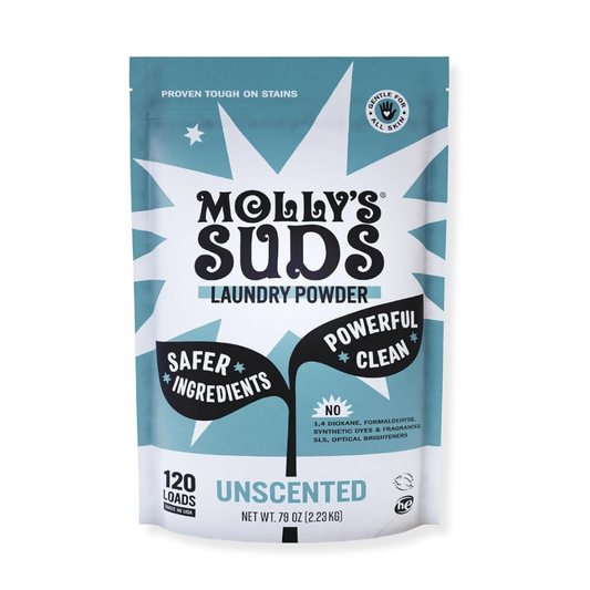 Molly's Suds Laundry Powder Uscented, 2.23 kg / 79 oz