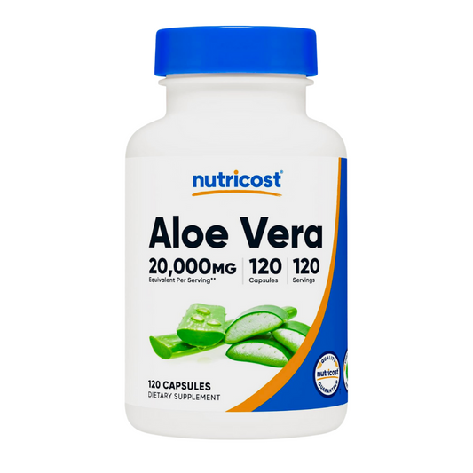 Nutricost Aloe Vera 20,000mg Supplement 120 Capsules