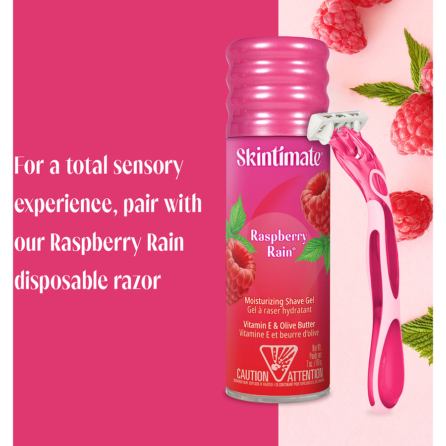Skintimate Raspberry Rain Moisturizing Shave Gel (7 oz)