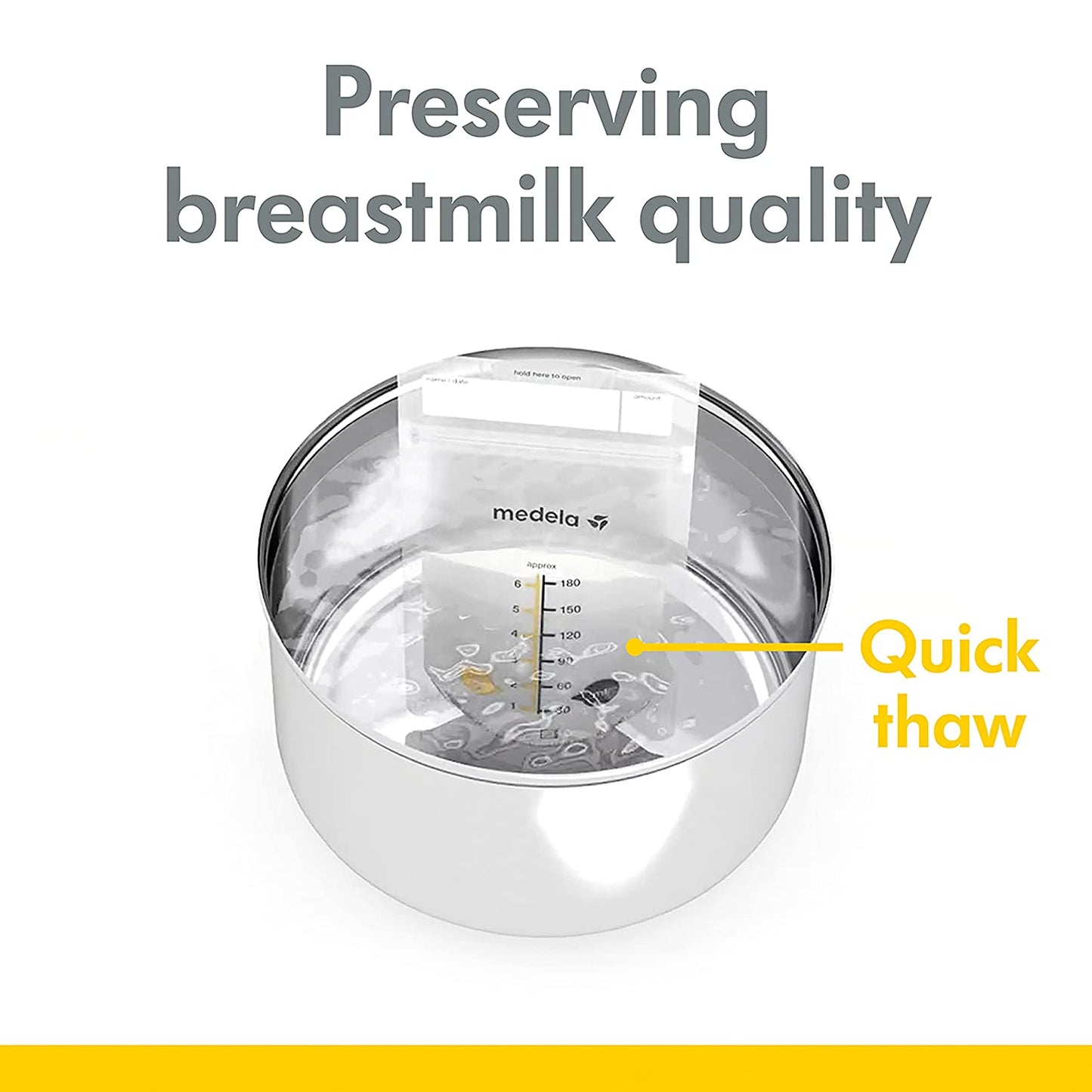 Medela Breast Milk Storage Bag Self Standing Bag 6 Oz 100 Count