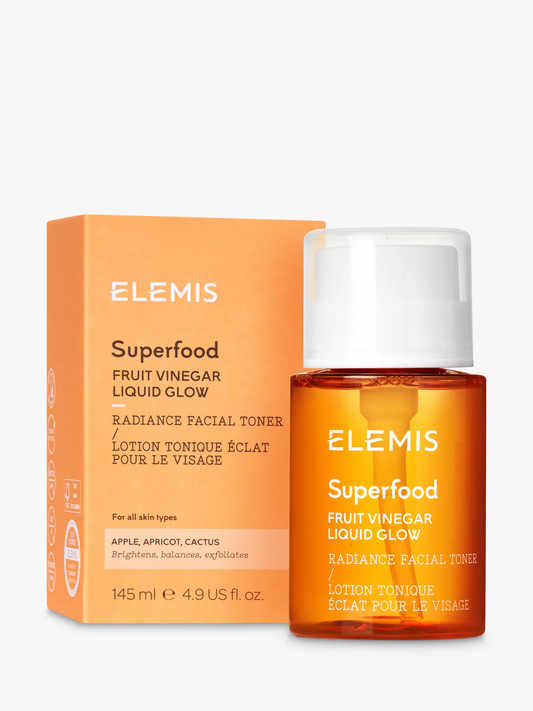 Elemis Superfood Fruit Vinegar Liquid Glow Radiance Facial Toner For All Skin Types (145ml)