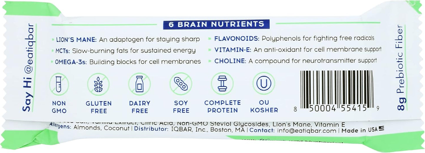 IQBar Wild Blueberry Flavor Keto And Vegan Friendly 1.6oz / 45g