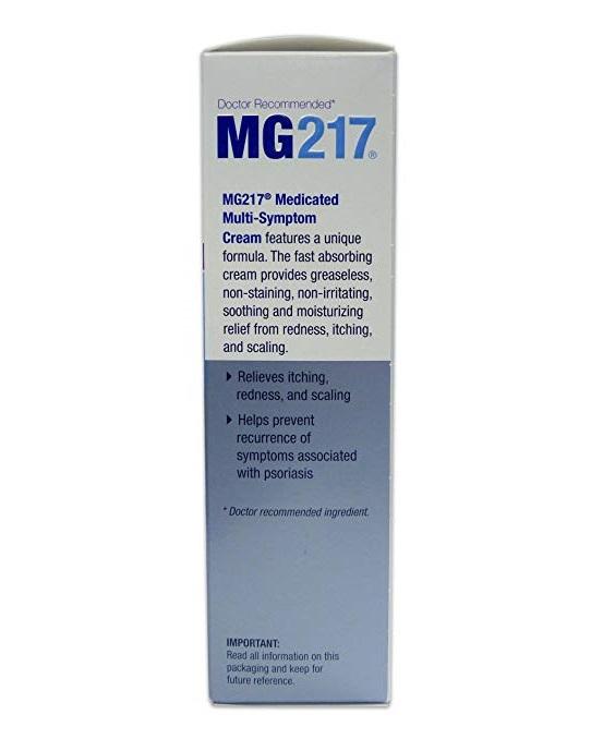 MG217 Psoriasis Cream, 3% Salicylic Acid Multi-Symptom Moisturizing Psoriasis Cream, 3.5 Fluid Ounce No Box